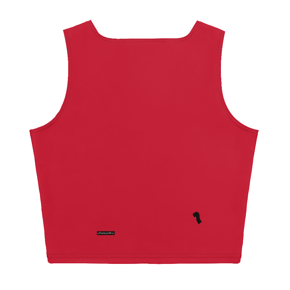 Women's red tank top.