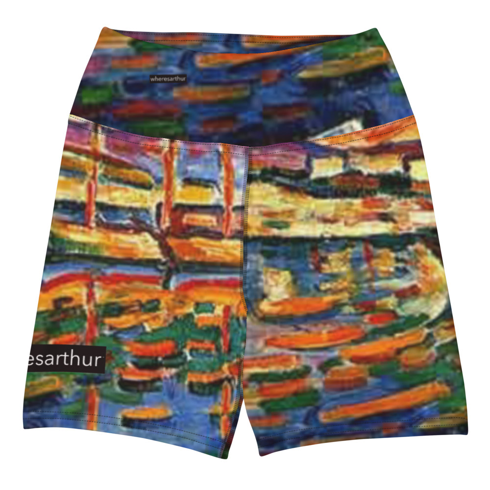 Women's multicolored shorts.