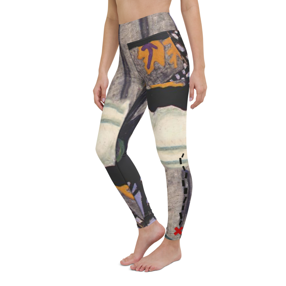 Multicolored women's yoga pants