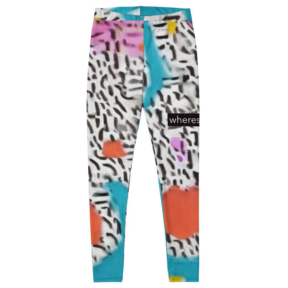 Zebra and multicolored, multi-designed wheresarthur leggings.