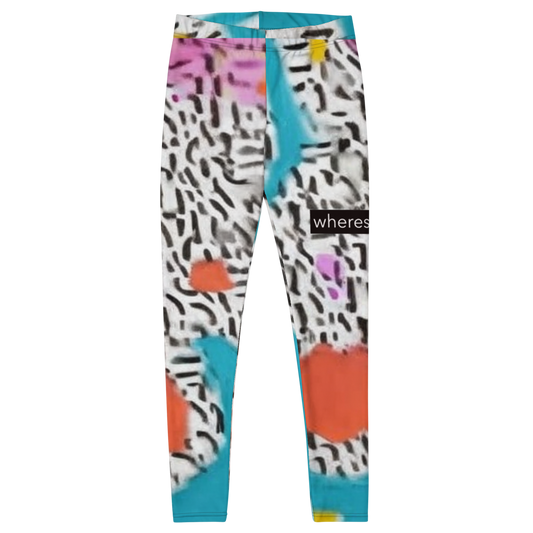 Zebra and multicolored, multi-designed wheresarthur leggings.